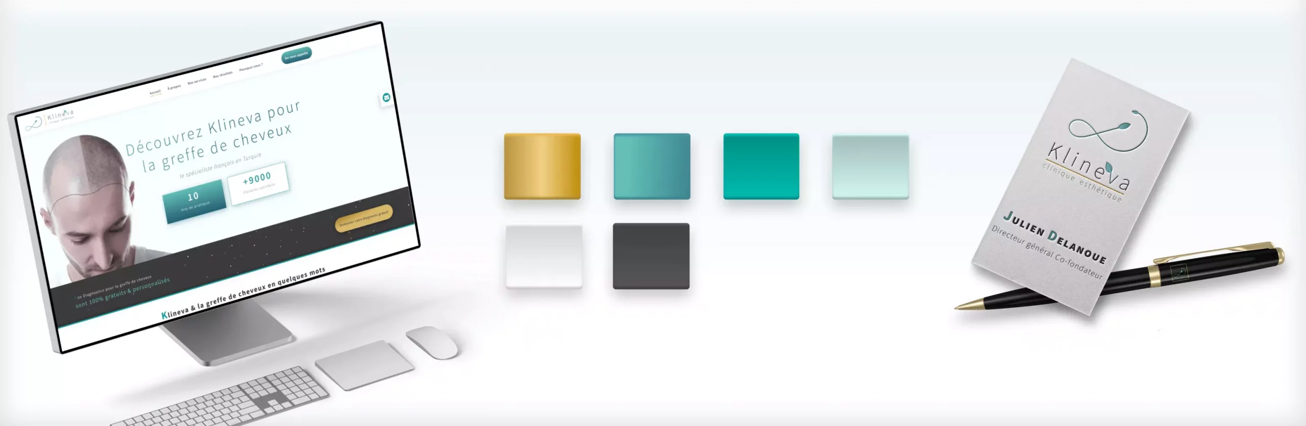 projet Klineva branding communication 360 design powpow