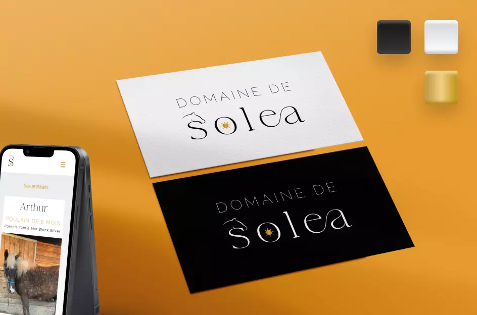 Conception de logo pour une écurie de chevaux